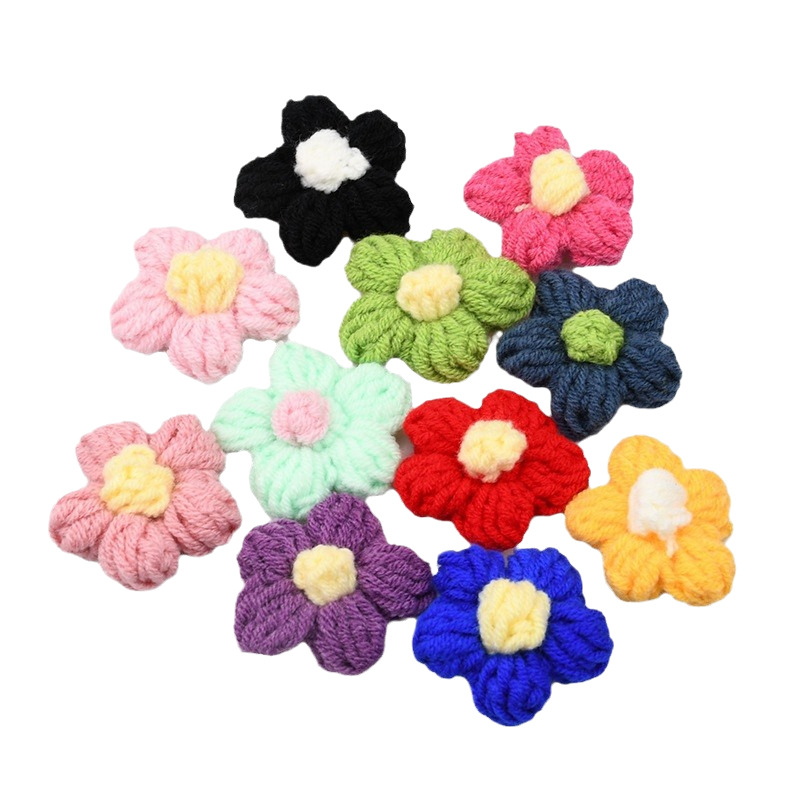 Handmade Crochet Five Petal Fl - Craft Embellishment ulasan dan harga