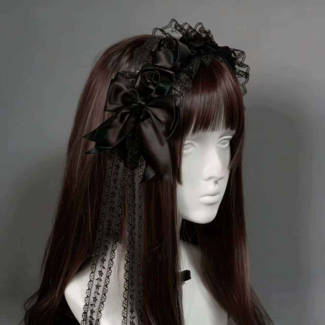 Gothic Lolita Lace Headbands f - Tassel Fringe Trim ulasan dan harga