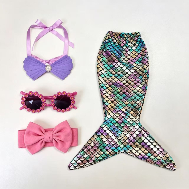 Mermaid Themed Costume Outfit  - Embellish Knit ulasan dan harga