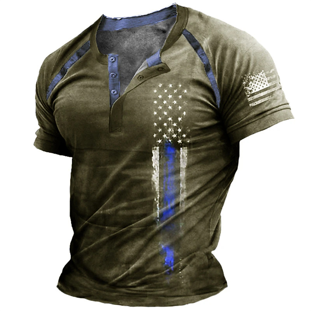 Funny 3D American Flag Print M - Embellish Knit ulasan dan harga