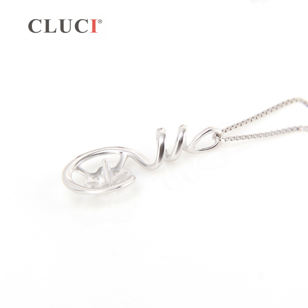 CLUCI 925 Sterling Silver Pend - Pearl Trim Chain ulasan dan harga