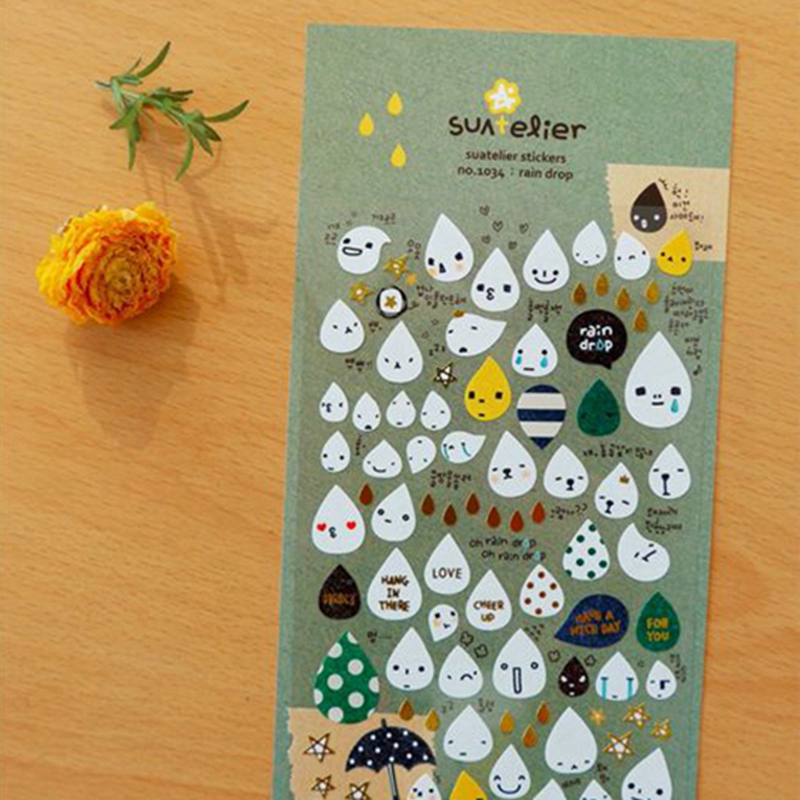 Korea Suatelier Rain Drop Stic - Embellishments For Scrapbooking ulasan dan harga