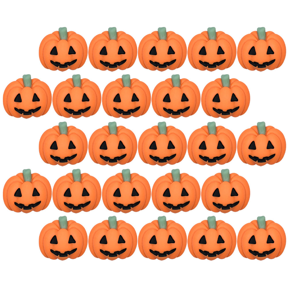50Pcs Mini Resin Pumpkin Charm - Craft Embellishment ulasan dan harga