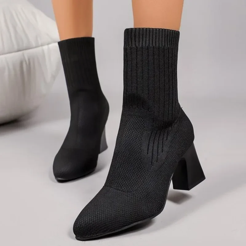 Fashion Ladies Knitted Sock An - Embellish Knit ulasan dan harga