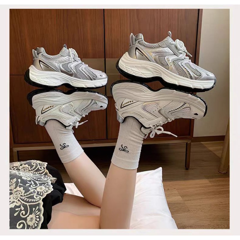 2026 Spring Women Unky Dad Sne - Guipure Lace Panel ulasan dan harga