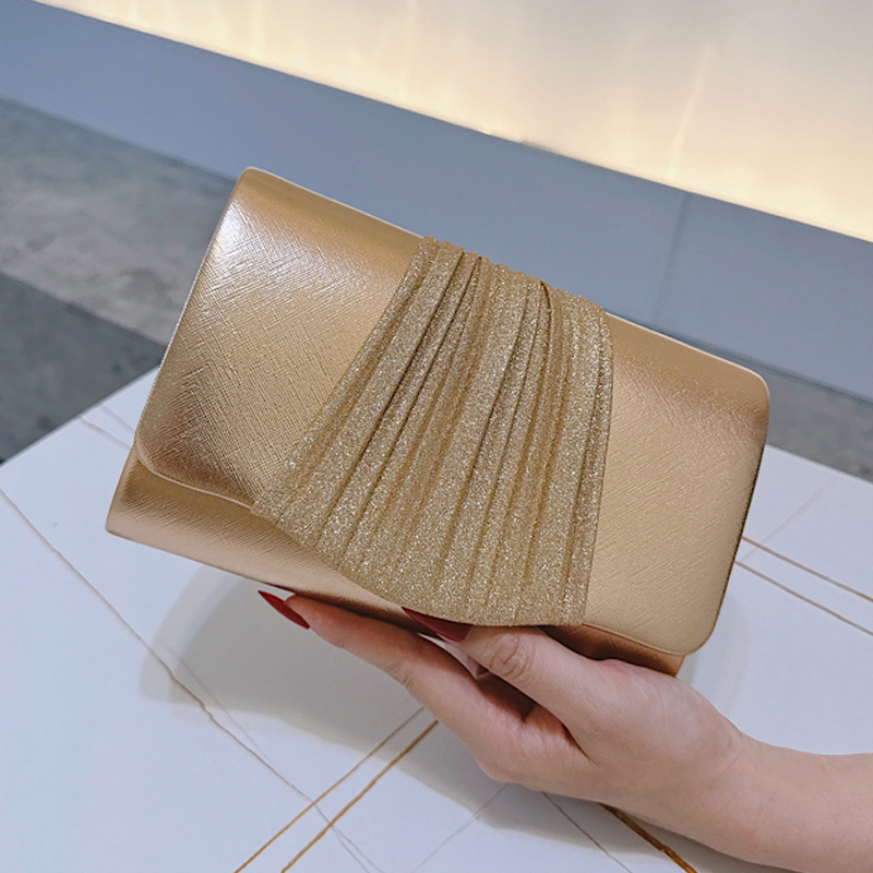 Golden Small Evening Clutch Ba - Tassel Fringe Trim ulasan dan harga